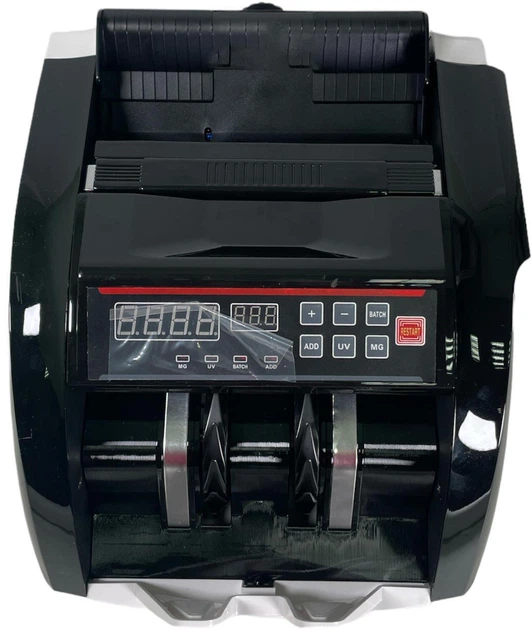 Счетчик банкнот Bill Counter Pro 5800 2025 машинка для пересчета денег с проверкой подлинности, с автоматическим стартом подсчёта - изображение 2