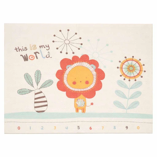 Mata piankowa edukacyjna Ikonka składana 180x200 cm Zwierzęta, wzór (5903039771369) - obraz 7