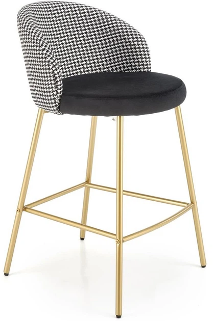 Hoker barowy Halmar H113 Czarno-biały (5905248125346) - obraz 2