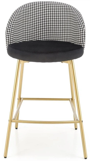 Hoker barowy Halmar H113 Czarno-biały (5905248125346) - obraz 4