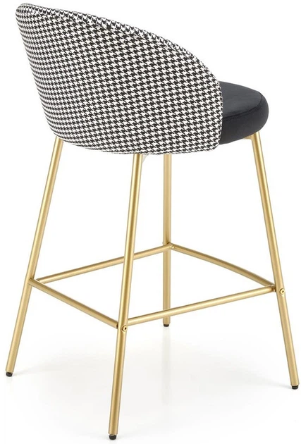 Hoker barowy Halmar H113 Czarno-biały (5905248125346) - obraz 5