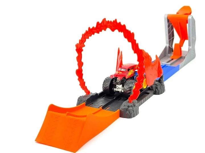 Ігровий набір автотрек 67 см «Вогняний Монстр Трак» Hot Wheels — трек з машинкою 66-11-2 - Фото 5 Ігровий набір автотрек 67 см «Вогняний Монстр Трак» Hot Wheels — трек з машинкою 66-11-2 - зображення 5