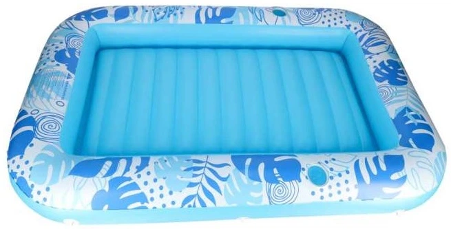 Materac dmuchany do pływania Kik z poduszką 175  cm Niebieski KX2856_1 (5903039770416) - obraz 2