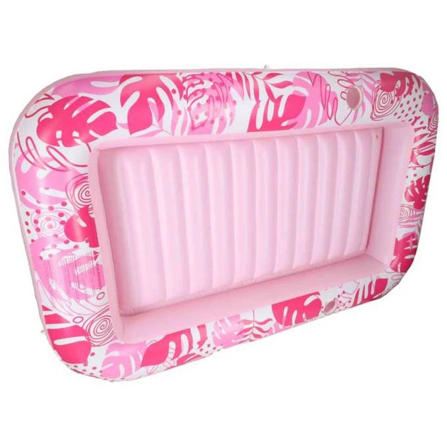 Materac dmuchany do pływania Kik z poduszką 175  cm Różowy KX2856 (5903039770409) - obraz 3