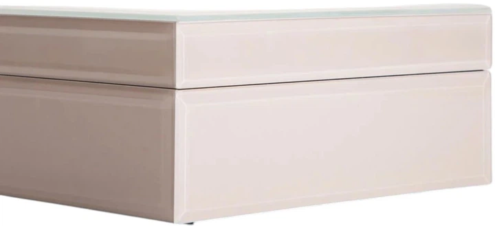 Шкатулка Homla Aerla скляна бежева 19x15x8 см (5906496765803) - зображення 2