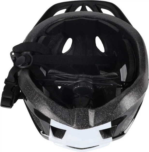 Kask rowerowy RALLEX M 54-58 cm Czarno-biały (5903039770706) - obraz 5