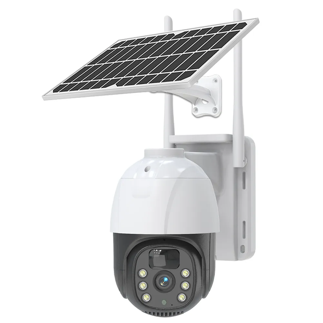 Вулична IP камера відеоспостереження із сонячною панеллю WiFi, tp8 v380 pro solar - зображення 3