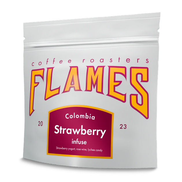 Кава в зернах Flames Coffee Колумбія Полуниця свіжообсмажена під фільтр та еспресо 250г - Фото 1 Кава в зернах Flames Coffee Колумбія Полуниця свіжообсмажена під фільтр та еспресо 250г - изображение 1