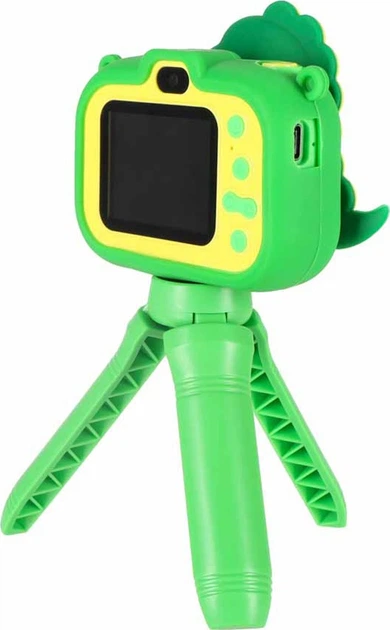 Цифрова камера дитяча KIK Динозавр на штативі Зелена KX2858_2 (5903039770287) - зображення 2
