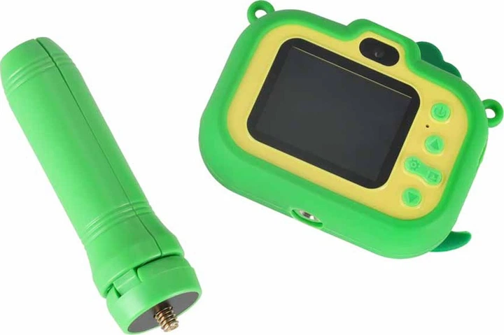 Цифрова камера дитяча KIK Динозавр на штативі Зелена KX2858_2 (5903039770287) - зображення 5