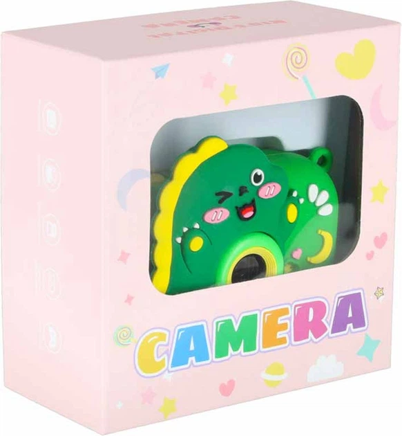 Цифрова камера дитяча KIK Динозавр на штативі Зелена KX2858_2 (5903039770287) - зображення 10