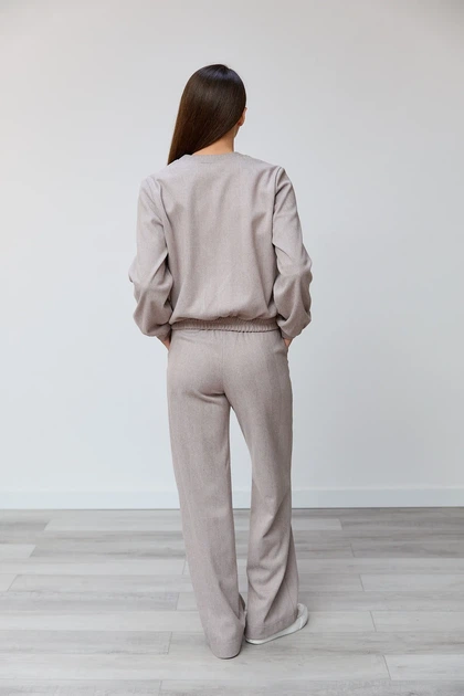 Костюм жіночий повсякдений-casual кашемір Сamila бежевий 02-099 50р - Фото 2 Костюм жіночий повсякдений-casual кашемір Сamila бежевий 02-099 50р - изображение 2