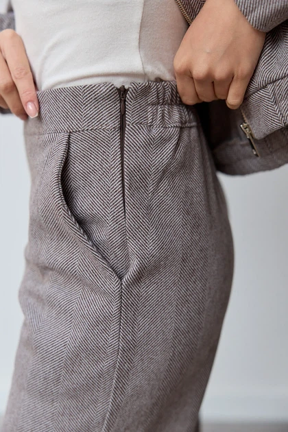 Костюм жіночий Estilo повсякдений-casual кашемір Сamila шоколадний 02-099 50р - изображение 3