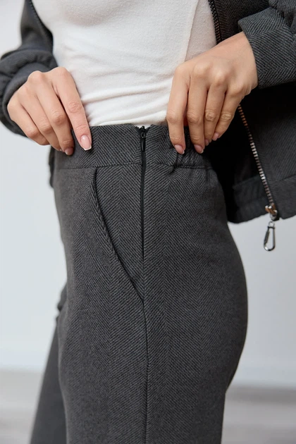 Костюм жіночий Estilo повсякдений-casual кашемір Сamila графіт 02-099 50р - изображение 3