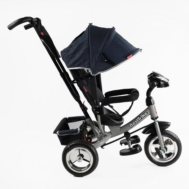 Велосипед 3-х колесный 6588 / 60-714 Best Trike (1) колесо пена, d=25см переднее, d=20см задние, фара музыкальная, USB, Bluetooth, в коробке - изображение 2
