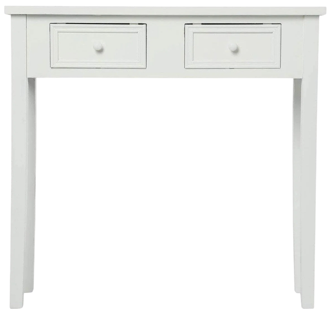 Biurko do pokoju Atmosphera Charme z 2 szufladami 80 x 30 x 76 cm Białe (3560239461623) - obraz 2