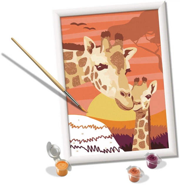 Картина за номерами Ravensburger CreArt Жирафи 12023259 (4005555232599) - зображення 3