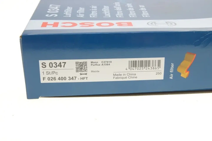 Фільтр повітряний Mazda 3/6/CX-5 2.0/2.5 11- BOSCH F026400347 - Фото 6 Фільтр повітряний Mazda 3/6/CX-5 2.0/2.5 11- BOSCH F026400347 - зображення 6