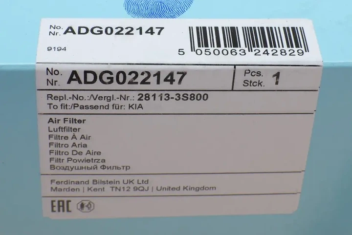 Фільтр повітряний Hyundai Sonata/Kia Optima 2.0/2.4 10- BLUE PRINT ADG022147 - изображение 4