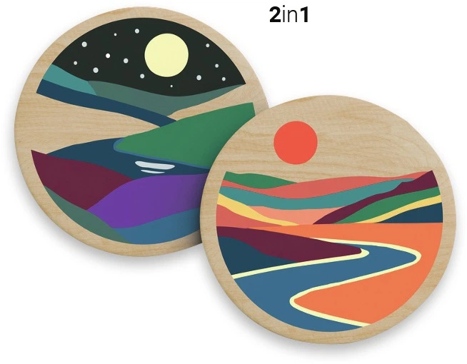 Картина за номерами Ravensburger CreArt Wooden Потік природи 12023157 (4005555231578) - зображення 2