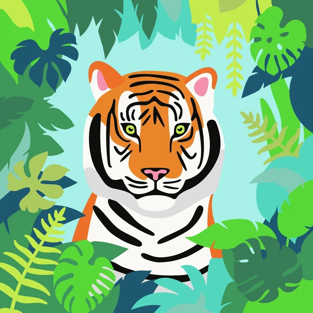 Картина за номерами Ravensburger CreArt Тигр 12023142 (4005555231424) - зображення 2