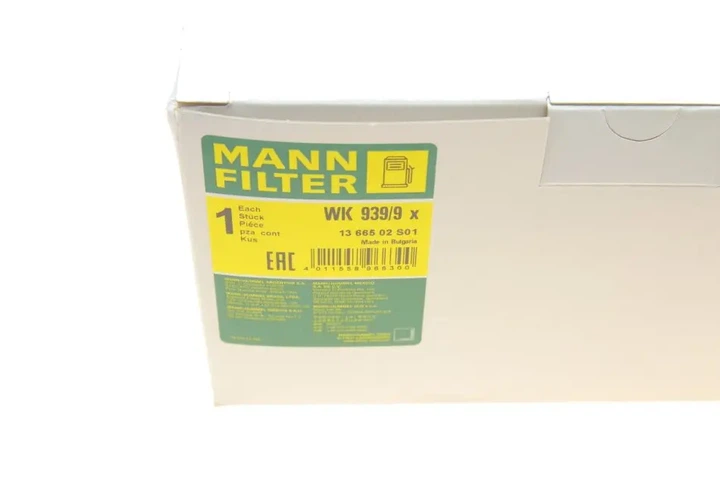 Фільтр паливний Renault Clio II/Kangoo 1.5DCI 01- (з прокладкою) MANN-FILTER WK 939/9 X - изображение 7