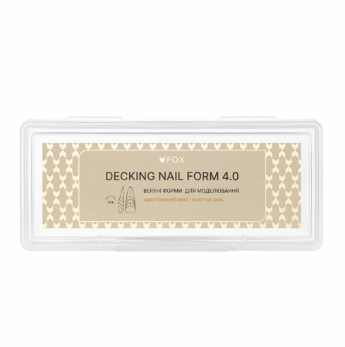 Формы для моделирования ногтей FOX Decking Nail form 4.0 Адаптивный овал 28 шт - Фото 1 Формы для моделирования ногтей FOX Decking Nail form 4.0 Адаптивный овал 28 шт - изображение 1
