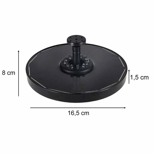 Сонячний фонтан KIK LUARO для ставка LED RGB 16 см (5903039770461) - зображення 9