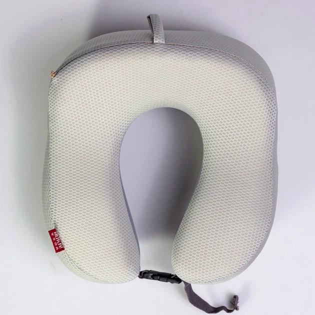 Подушка для шиї U-подібна Memory Foam з охолоджуючим ефектом 25*23*14см оливкова Camelback - зображення 4