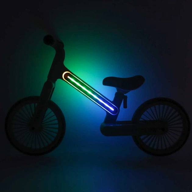 Rowerek biegowy KIK Trike Fix Glow LED Zielony (5903039770782) - obraz 7