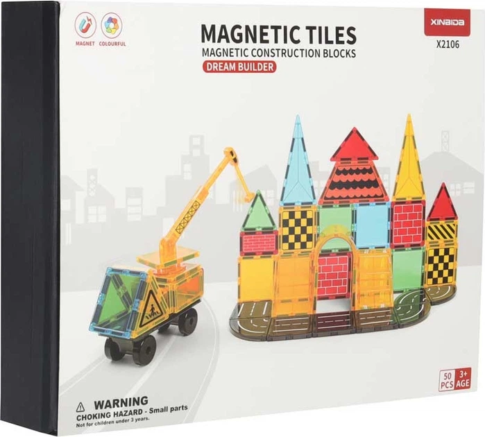 Магнітний конструктор KIK 3D 50 елементів KX2864 (5903039770188) - зображення 1