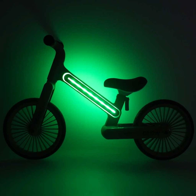 Rowerek biegowy KIK Trike Fix Glow LED Zielony (5903039770782) - obraz 8
