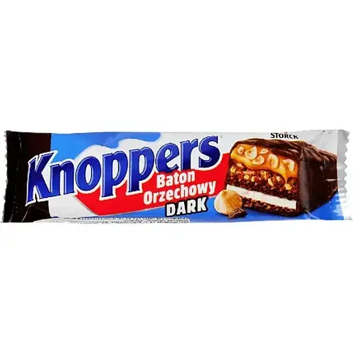 Батончик Knoppers Baton Orzechowy Dark 40 г - Фото 1 Батончик Knoppers Baton Orzechowy Dark 40 г - изображение 1