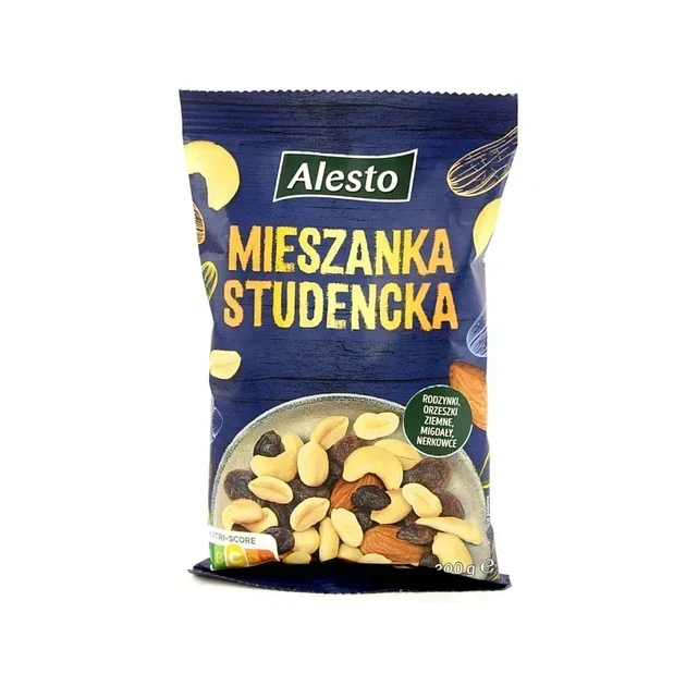 Суміш горіхів та сухофруктів Alesto Mieszanka Studencka 200 г - Фото 1 Суміш горіхів та сухофруктів Alesto Mieszanka Studencka 200 г - зображення 1