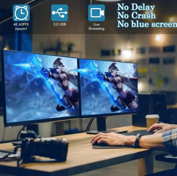 Видеокарта захвата Guermok HDMI USB 3.0 / USB-C 4K 1080p60 - изображение 7