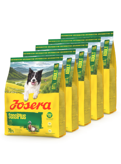 Сухой корм для собак с чувствительным пищеварением JOSERA SensiPlus Adult All Sizes 900 г*5 шт - Фото 1 Сухой корм для собак с чувствительным пищеварением JOSERA SensiPlus Adult All Sizes 900 г*5 шт - изображение 1