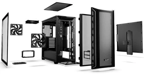 Корпус be quiet! Shadow Base 800 DX, Black, без БЖ, Full Tower, для EATX / ATX / Micro ATX / Mini ITX, 1xType-C / 2xUSB 3.2, 3x140 мм Pure Wings 3, макс. CPU - 180 мм / GPU - 430 мм, бічна панель із загартованого скла 4 мм (BGW61) - зображення 5