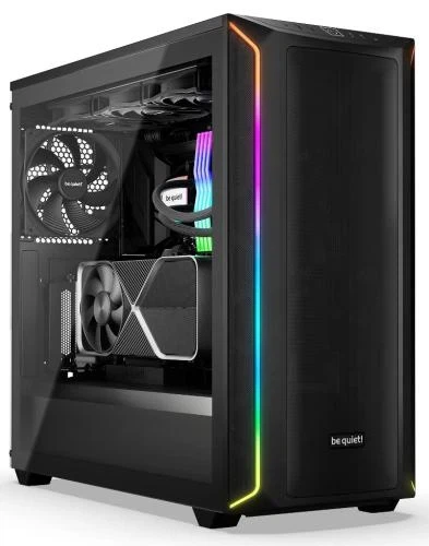 Корпус be quiet! Shadow Base 800 DX, Black, без БЖ, Full Tower, для EATX / ATX / Micro ATX / Mini ITX, 1xType-C / 2xUSB 3.2, 3x140 мм Pure Wings 3, макс. CPU - 180 мм / GPU - 430 мм, бічна панель із загартованого скла 4 мм (BGW61) - зображення 6