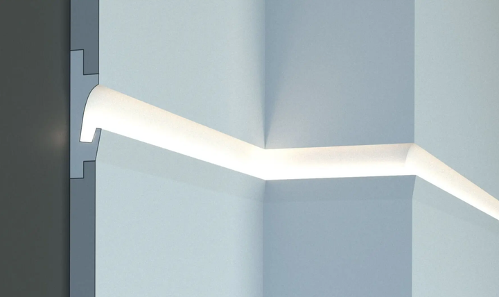 Карниз для LED освещения серия D Tesori KD 401 1150 мм. - изображение 5
