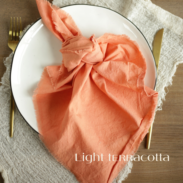 Салфетка из хлопка для кафе VTILENE , Light terracotta, 35х35 см - Фото 3 Салфетка из хлопка для кафе VTILENE , Light terracotta, 35х35 см - изображение 3