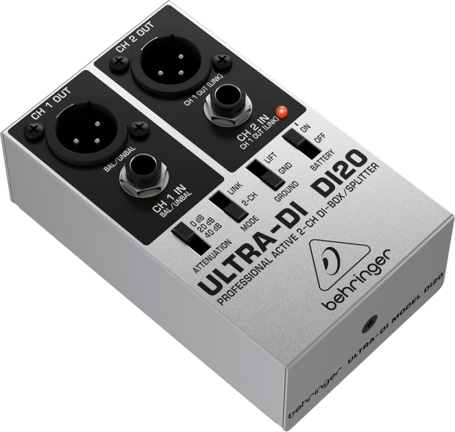 Aktywny Di-Box Behringer DI20 (4033653100571) - obraz 3