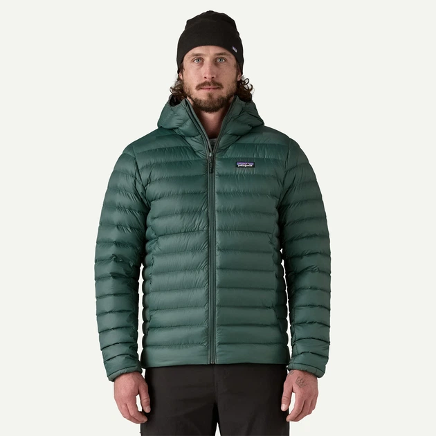Чоловіча куртка Patagonia Down Sweater Hoody Cascade Green (M) 84702-CASG - зображення 4