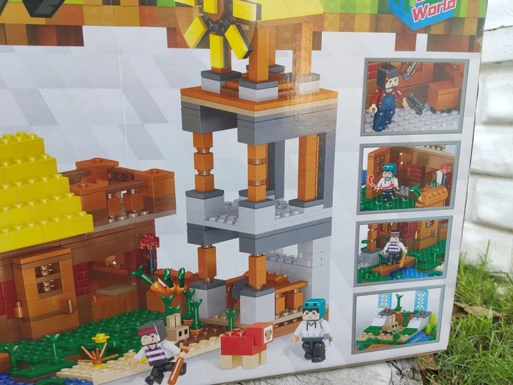 Конструктор Minecraft Майнкрафт QL2513 Ферма з Млином 621 деталей - зображення 3