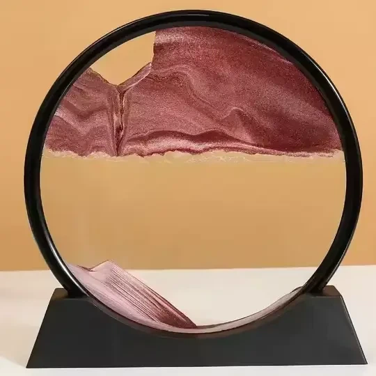 Настольный ночник, песочная 3D картина, рамка с песком на подставке Коричневая 9514 - Фото 5 Настольный ночник, песочная 3D картина, рамка с песком на подставке Коричневая 9514 - изображение 5