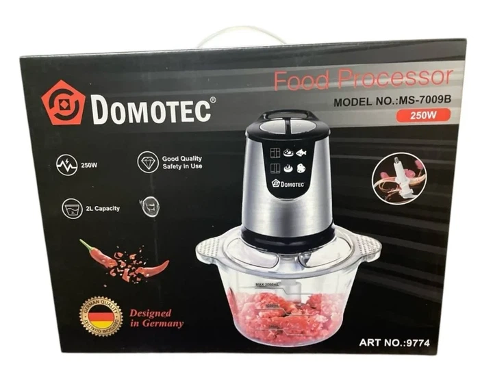 Кухонный измельчитель Domotec MS-7009B 2 литра электрический блендер 9774 - изображение 7