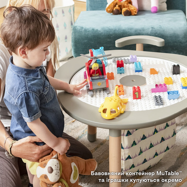 Контейнер бавовняний для іграшок Stokke MuTable, колір кораловий (581901) - Фото 5 Контейнер бавовняний для іграшок Stokke MuTable, колір кораловий (581901) - зображення 5