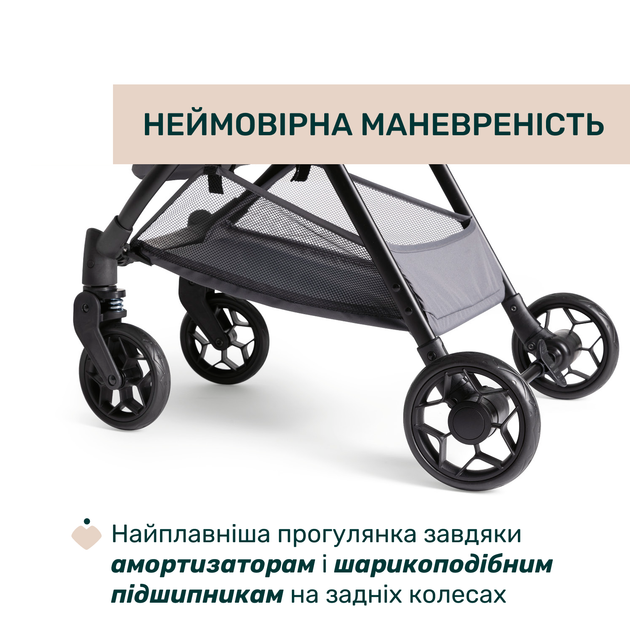 Прогулянкова коляска Chicco Urbino, колір сірий (87138.26) - Фото 4 Прогулянкова коляска Chicco Urbino, колір сірий (87138.26) - зображення 4