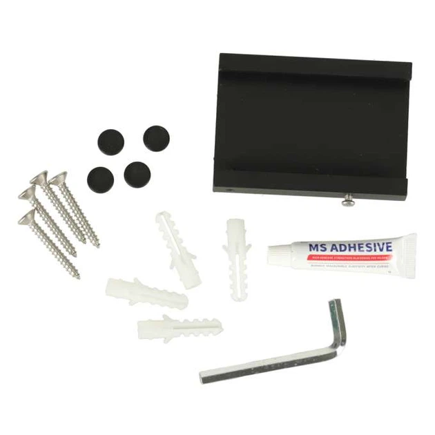 Suszarka na pranie Kik ścienna składana teleskopowa 123 cm Czarna KX3850 (5903039750340) - obraz 6