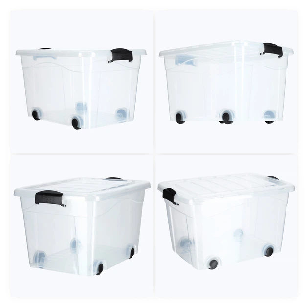 Pojemnik plastikowy Kadax na kółkach z pokrywą 20 l K3558 (5903699425794) - obraz 2