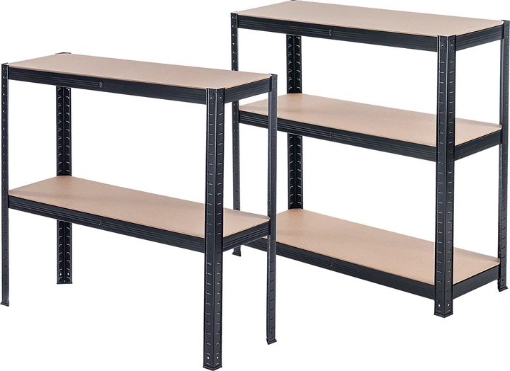 Regał metalowy Kadax Gien 5-poziomowy  875 kg Czarny K9112 (5903699484654) - obraz 7